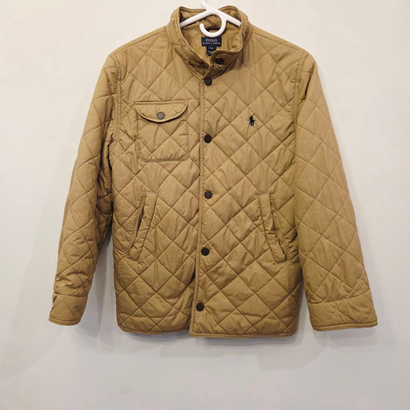 Polo Ralph Lauren Other - Polo Ralph Lauren kids Tan Quilted Lightweight Jacket size large 14-16
